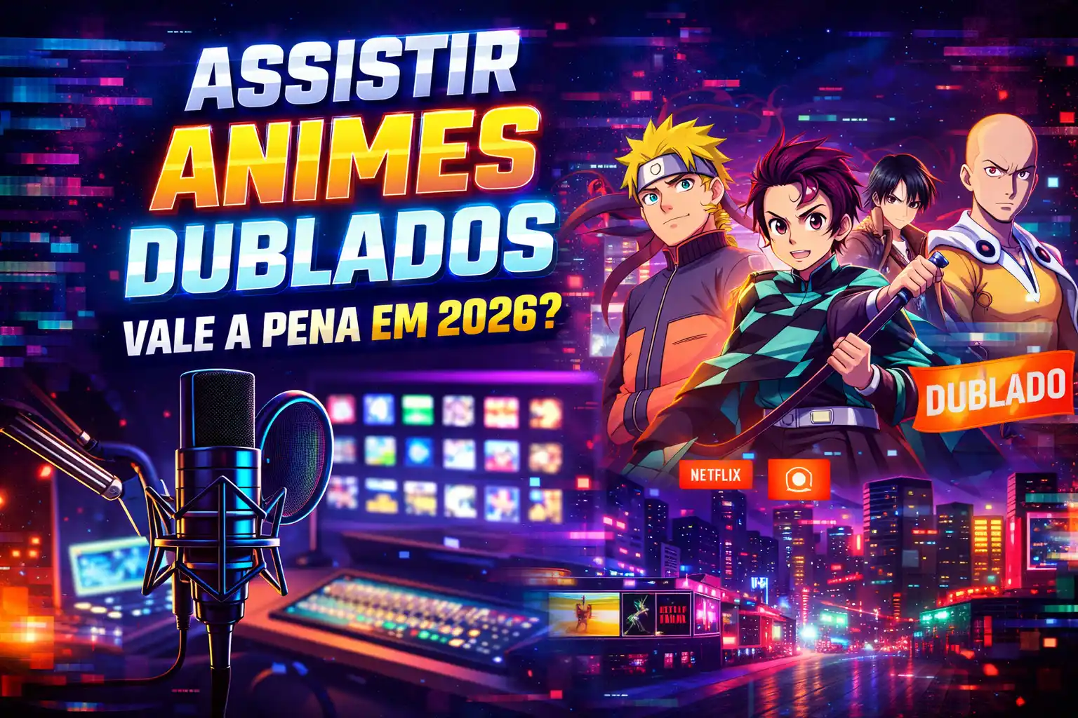 Assistir Animes Dublados: Vale a Pena em 2026?